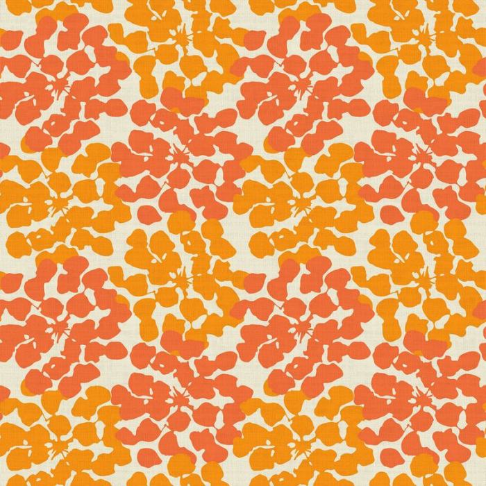 Abstract Print Polyester Linen Curtain Drapery ANNA