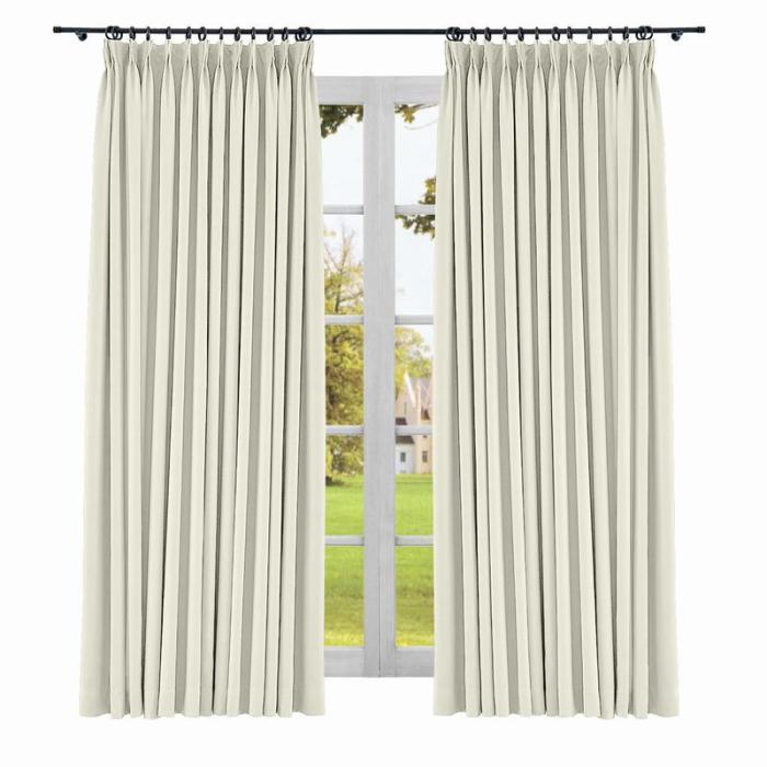 Yeffa Pinch Pleated Curtain Blackout Lined Drapery Window Panel