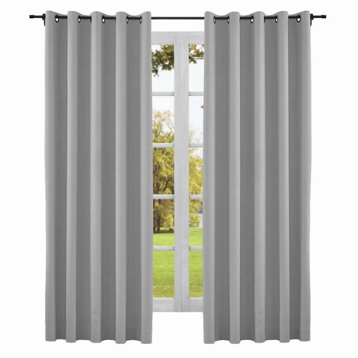 Yeffa Grommet Curtain Room Darkening Panel Blackout Lined