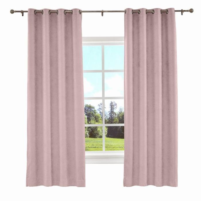 KANTE Polyester Cotton Drapery With Lining Curtains