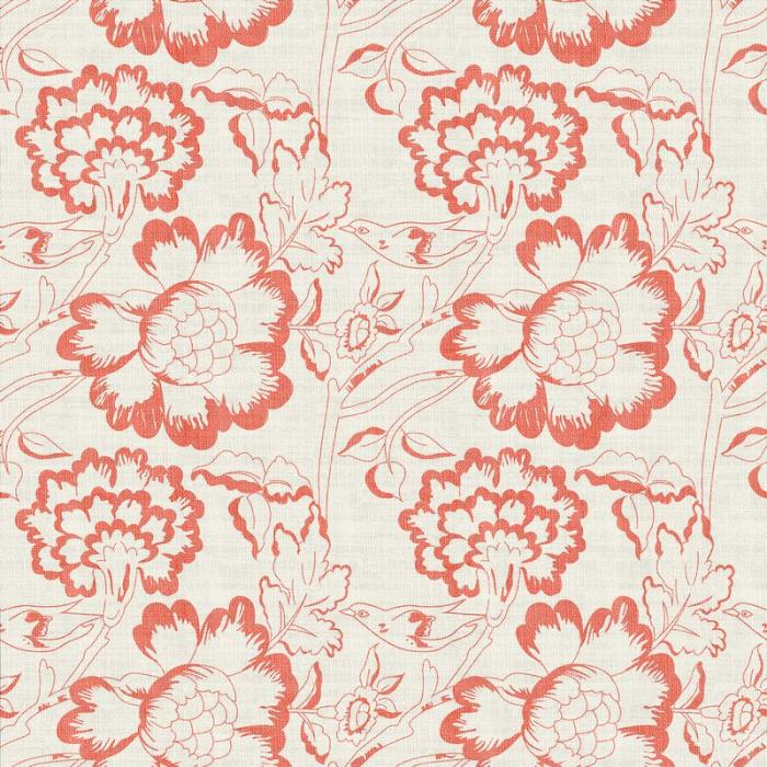 Floral Print Polyester Linen Curtain Drapery ELK