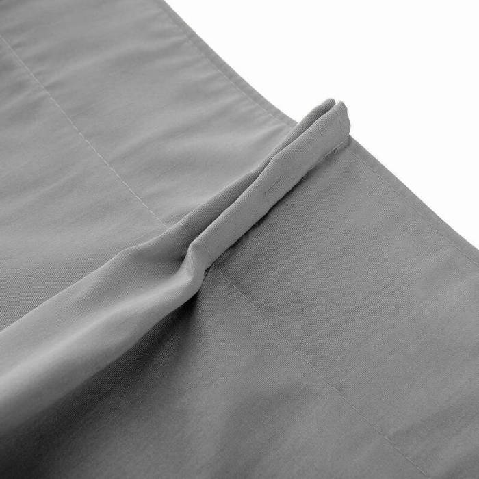 Pinch Pleated Textured Faux Dupioni Silk Drape Curtain with Blackout Lined Yun