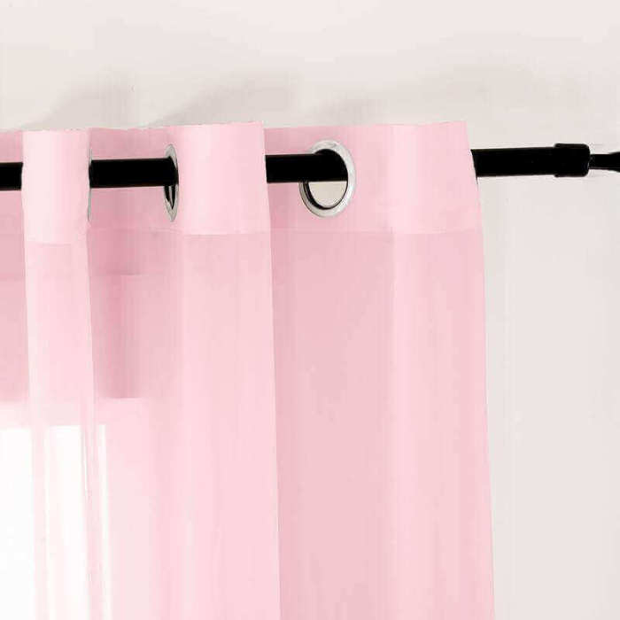CUSTOM Scandina Pink Indoor Outdoor Sheer Curtain Voile Drapery