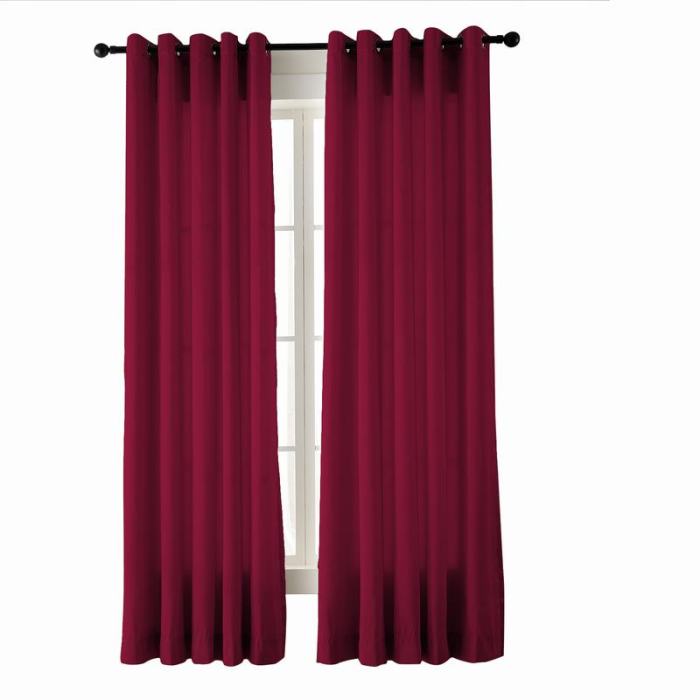 Textured Faux Dupioni Silk Curtain Drapery YUN