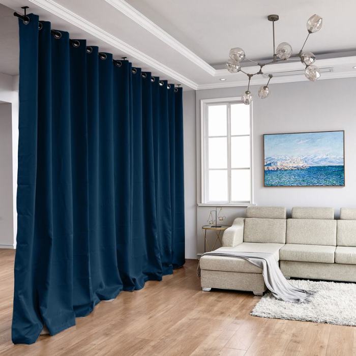 Hanging Rod Room Divider Curtain Kit for Any Space