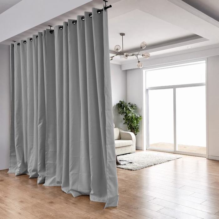 Hanging Rod Room Divider Curtain Kit for Any Space
