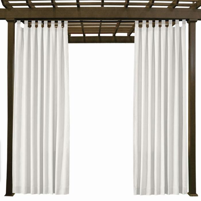 EDITH Outdoor Curtain Waterproof Rustproof Fading Resistant Drapery Patio Curtains