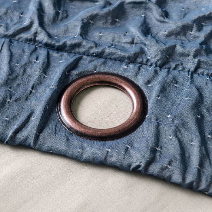 Antique Bronze Grommet Wrinkle Blackout Curtain Drapes