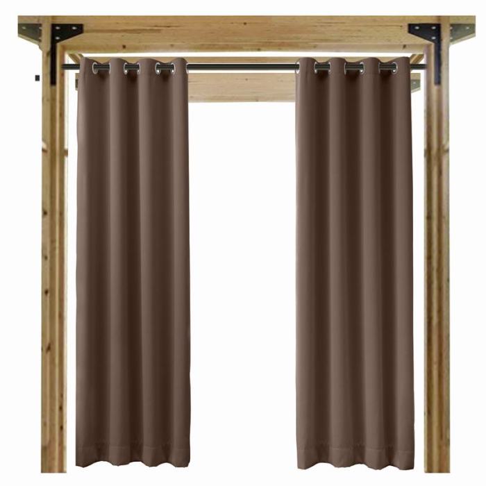 Blackout Waterproof Outdoor Curtain Patio Drapery Custom ROSE