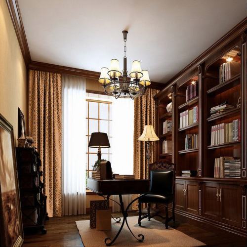 Tab Top Rhomboid Jacquard Dust Proof Curtain Two-Toned Damask Diamond with Blackout Lined NINA