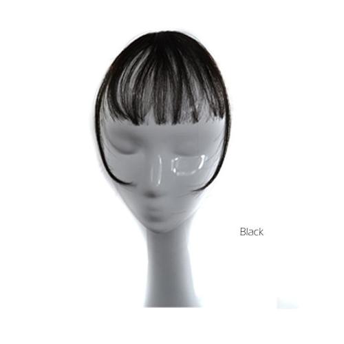 Accesoriu pentru păr sub formă de breton scurt și des, din păr sintetic