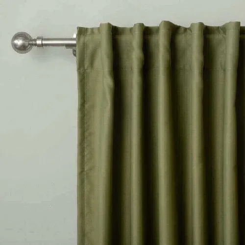 CUSTOM EDOARDO Olive Green Indoor Blackout Curtain