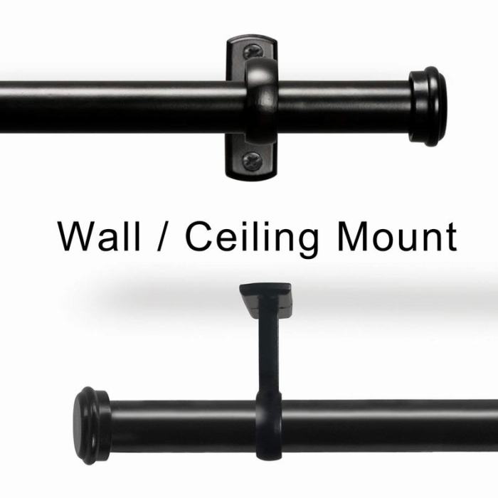 Hanging Rod Room Divider Curtain Kit for Any Space