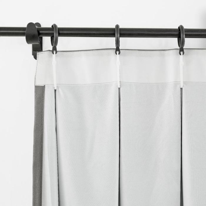 Pinch Pleat Room Darkening Blackout Curtain with Liner Capri