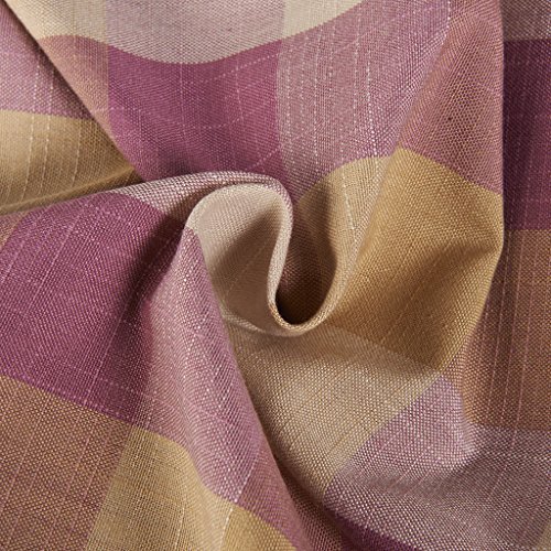 Antique Bronze Grommet Plaid Gingham Check Outdoor Curtain Jones