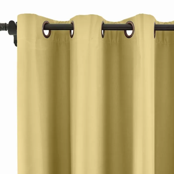 100% Blackout Curtain Grommet Drapery Foam Coated Curtain Saba
