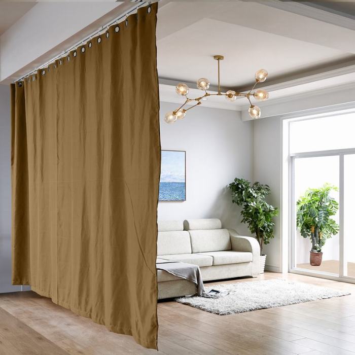 Ceiling Track Room Divider Curtain Kit for Any Space