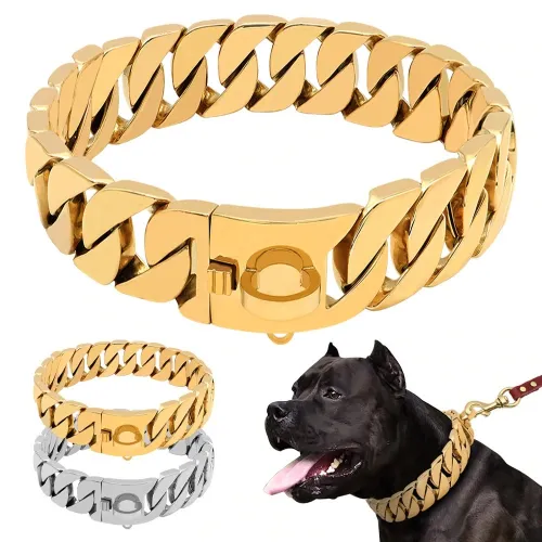 Cuban Link 20mm Gold Chain Collar