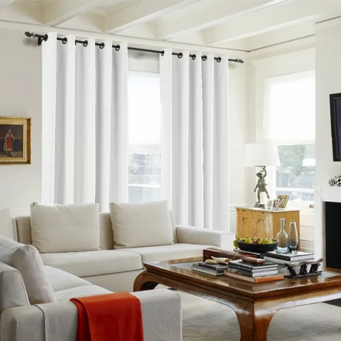 100% Blackout Curtain Grommet Drapery Foam Coated Curtain Saba