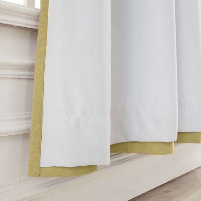 Pinch Pleat Room Darkening Blackout Curtain with Liner Capri