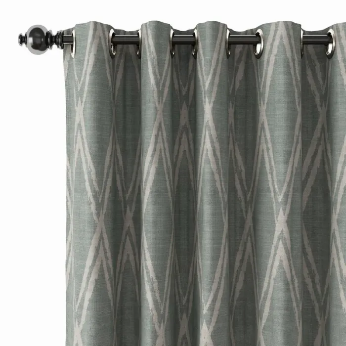 Geometic Print Polyester Linen Curtain Drapery ABSTRACT