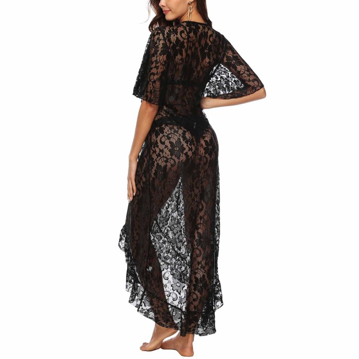 Accesoriu Ruffled Loose Neregulat pentru Plaja, din Dantela, cu Curea