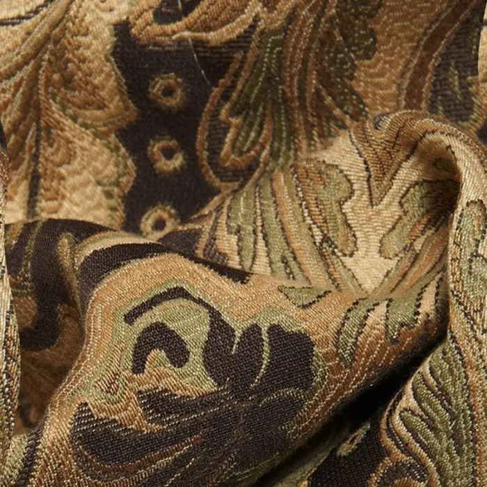 Heavy Weight Rayon Chenille Floral Jacquard Curtain Panel Posie