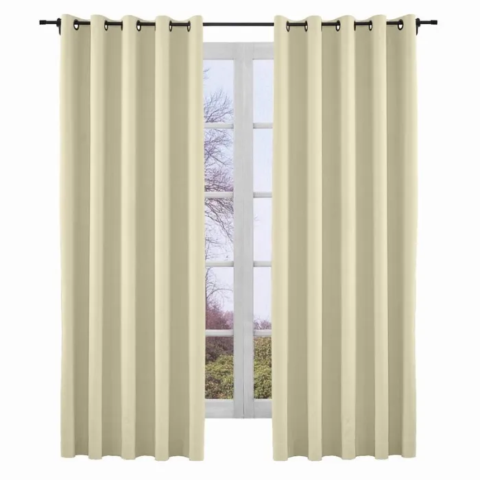 Yeffa Grommet Curtain Room Darkening Panel Blackout Lined