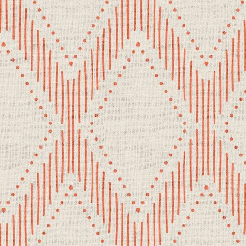 Geometric Print Polyester Linen Curtain Drapery with Privacy Blackout Thermal Lining CAROL