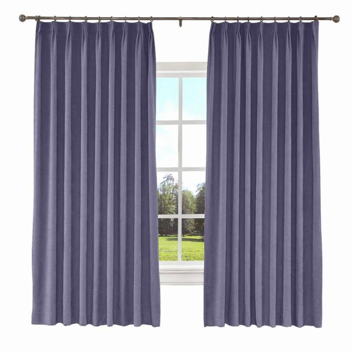 KANTE Polyester Cotton Drapery With Lining Curtains