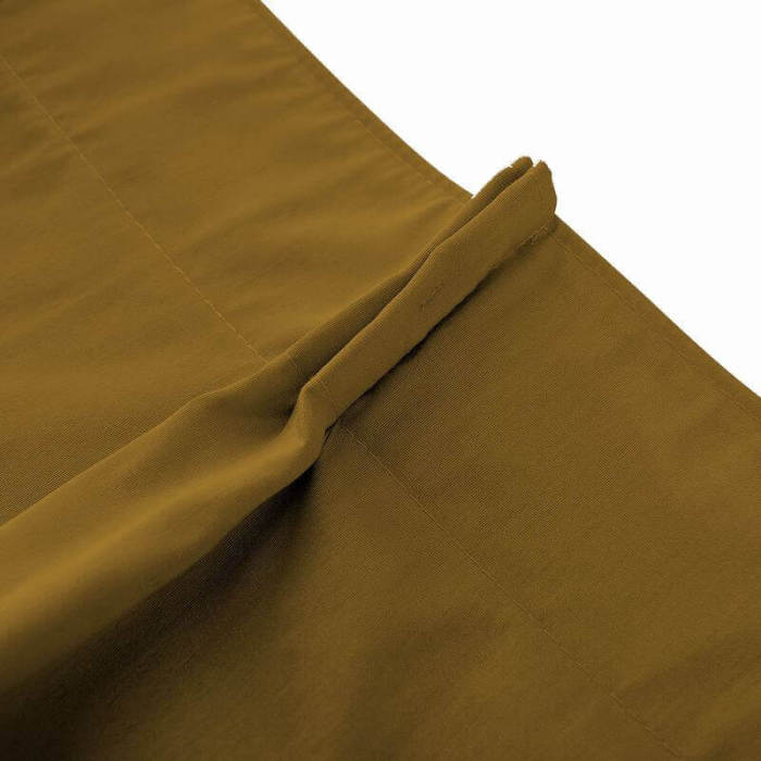 Pinch Pleated Textured Faux Dupioni Silk Drape Curtain with Blackout Lined Yun