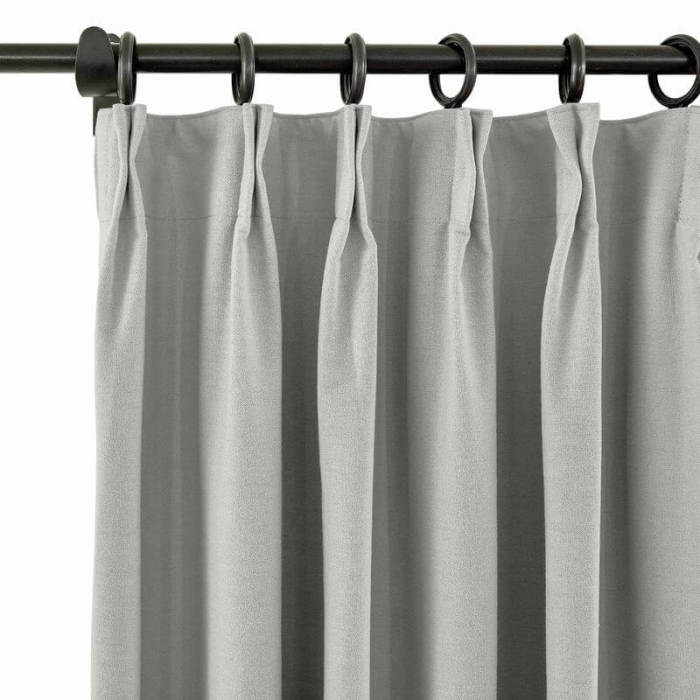 Pinch Pleat Room Darkening Blackout Curtain with Liner Capri
