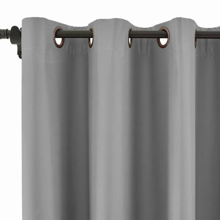 100% Blackout Curtain Grommet Drapery Foam Coated Curtain Saba