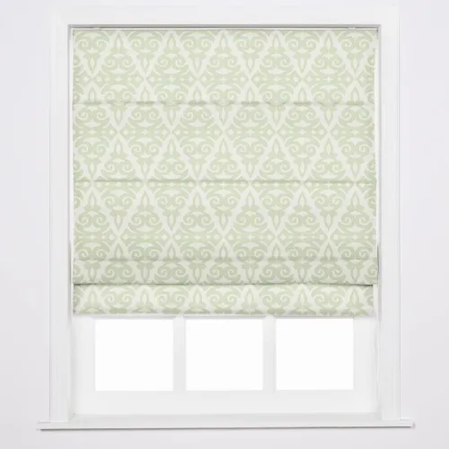 EMPORIO Geometric Print Polyester Linen Roman Shade