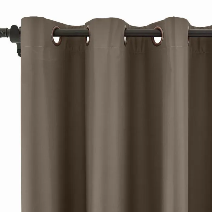 100% Blackout Curtain Grommet Drapery Foam Coated Curtain Saba