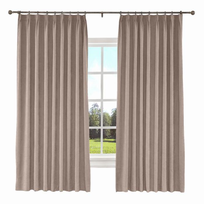 KANTE Polyester Cotton Drapery With Lining Curtains
