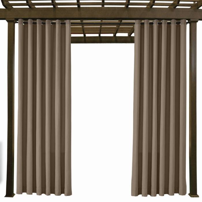 EDITH Outdoor Curtain Waterproof Rustproof Fading Resistant Drapery Patio Curtains