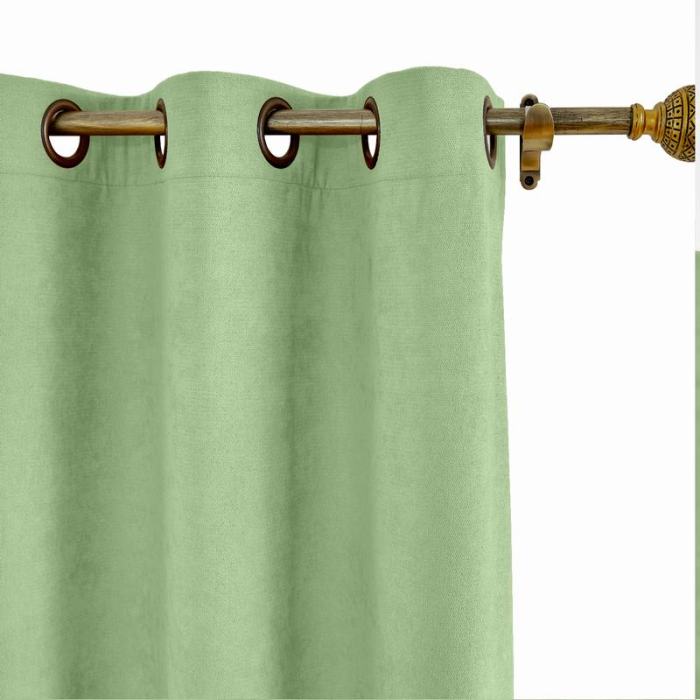 KANTE Polyester Cotton Drapery With Lining Curtains