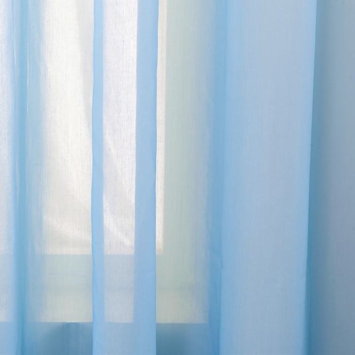 3 Inches Rod Pocket Gradient Ombre Sheer Curtain with 1 Inch Flange Tulle Gradual Sheer Drape HANNA
