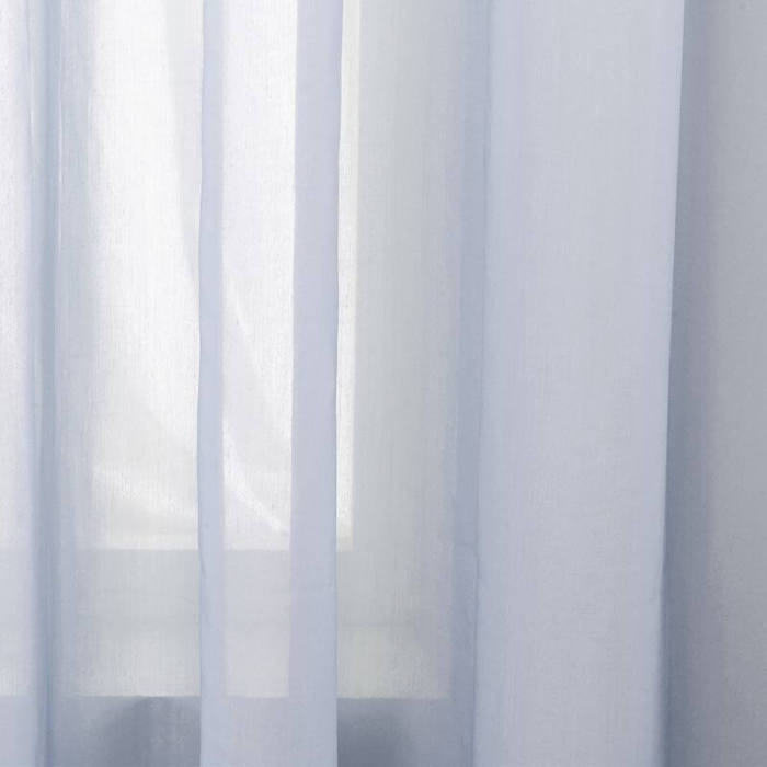 3 Inches Rod Pocket Gradient Ombre Sheer Curtain with 1 Inch Flange Tulle Gradual Sheer Drape HANNA