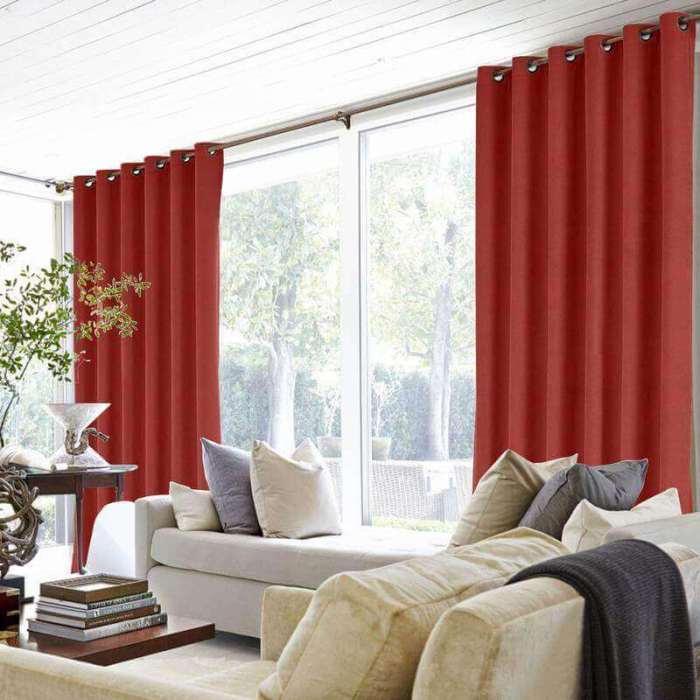 Antique Bronze Grommet Polyester Cotton Drapery With Blackout Lining Thermal Curtain Kantee