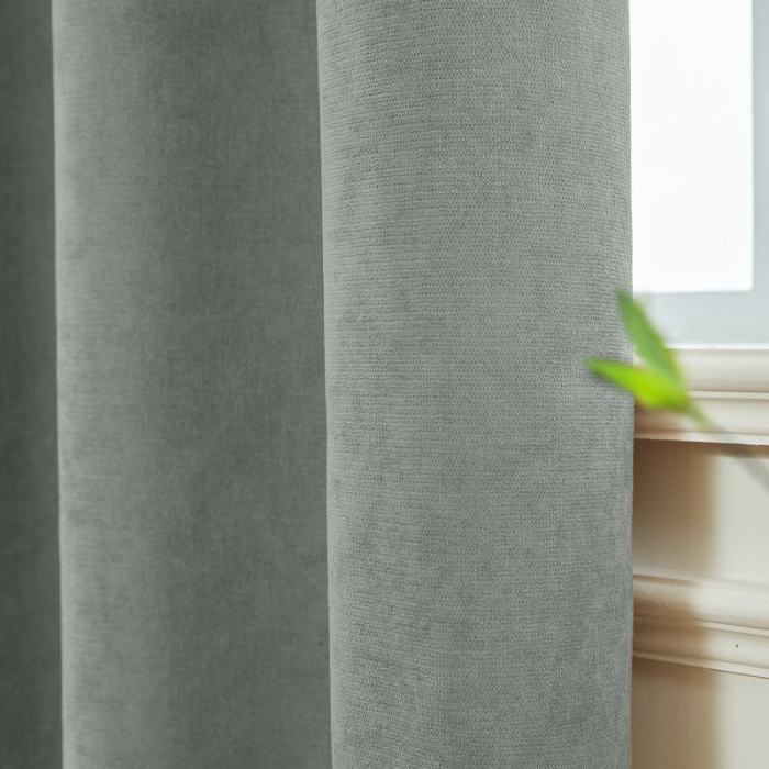 KANTE Polyester Cotton Drapery With Lining Curtains
