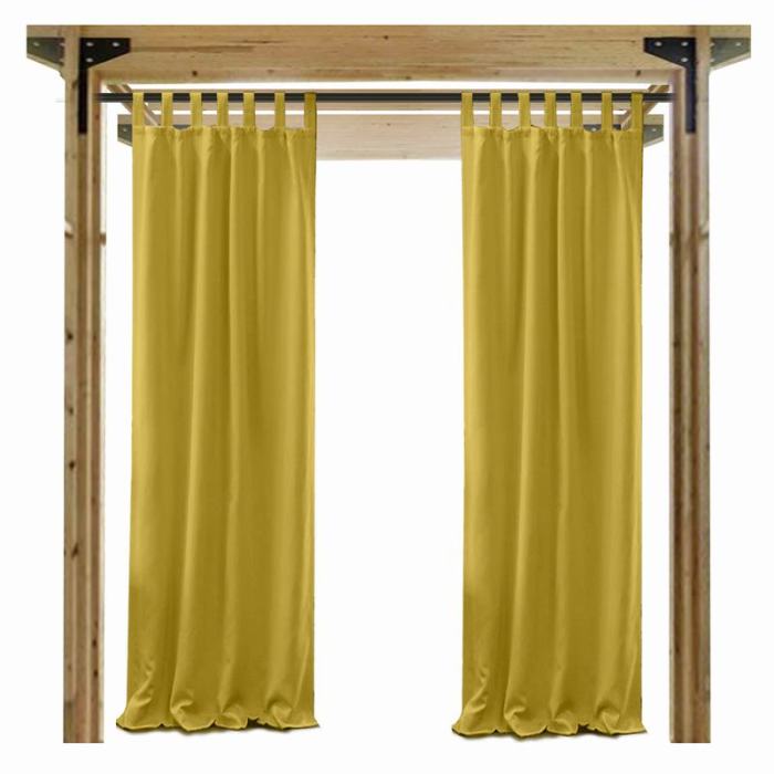 Blackout Waterproof Outdoor Curtain Patio Drapery Custom ROSE