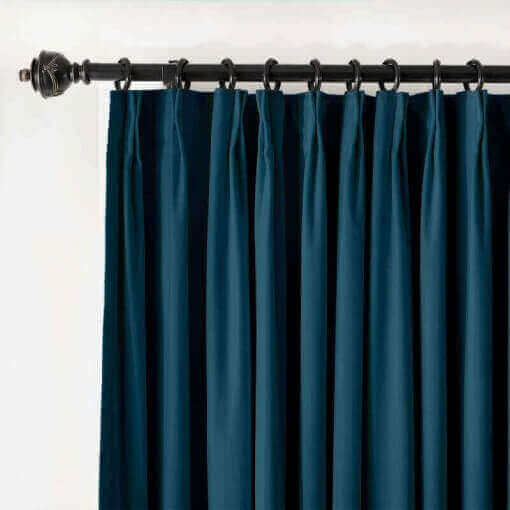 Pinch Pleated Velvet Blackout Lined Home Movie Theater Curtain Drape Panel BIRKIN