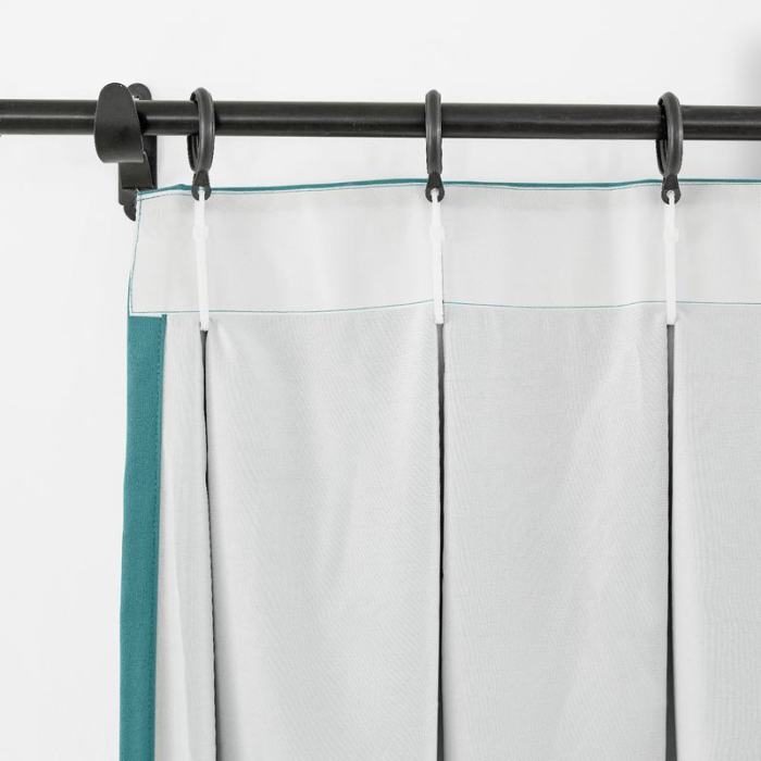 Pinch Pleat Room Darkening Blackout Curtain with Liner Capri