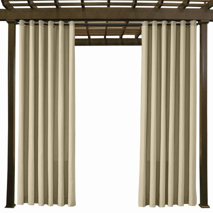 EDITH Outdoor Curtain Waterproof Rustproof Fading Resistant Drapery Patio Curtains