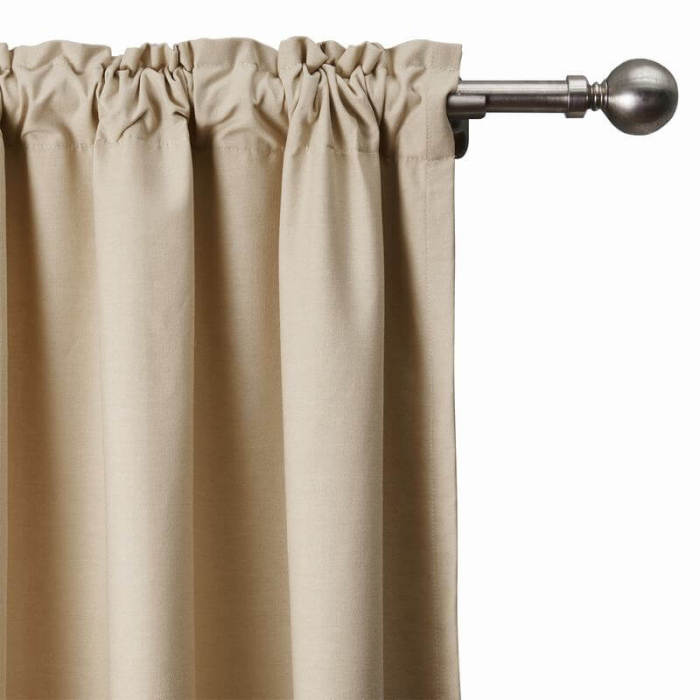 Floral Print Polyester Linen Curtain Drapery ADELAIDE