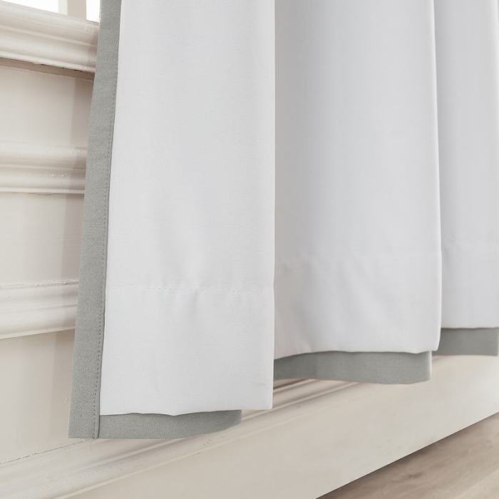 Pinch Pleat Room Darkening Blackout Curtain with Liner Capri