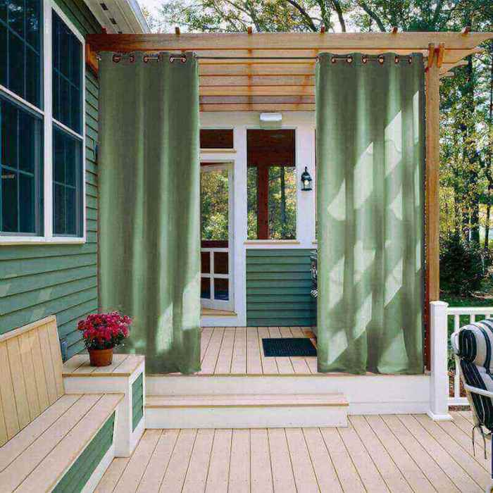 CUSTOM Edoardo Olive Green Outdoor Curtain