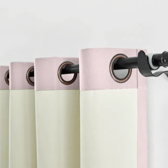 100% Blackout Curtain Grommet Drapery Foam Coated Curtain Saba